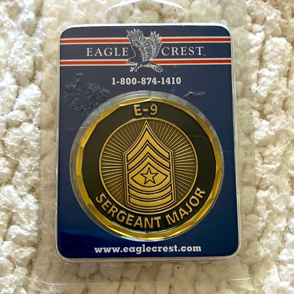 Eagle Crest US Army E-9 Sergeant Major Coin